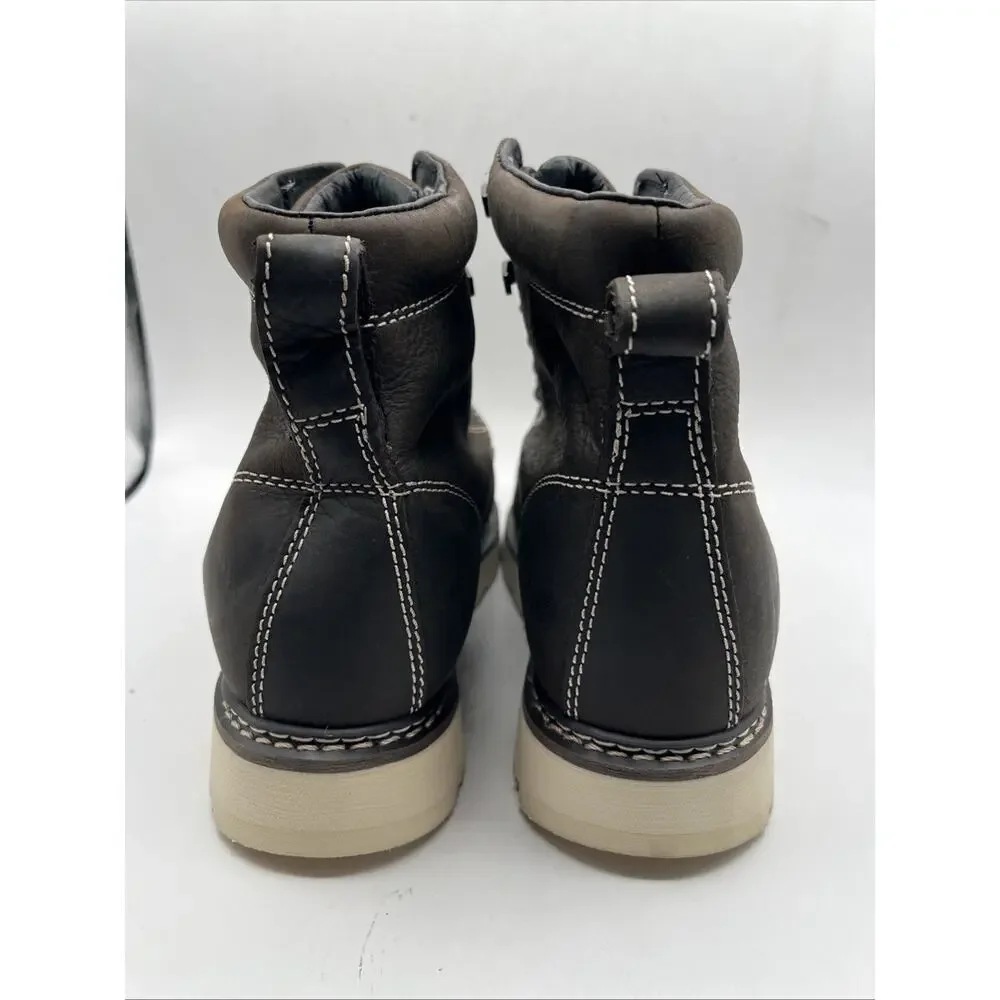 Brunt The Marin 6 Comp Toe Brown Work Boots Shoes Waterproof Men’s Sz 8 M NWOT